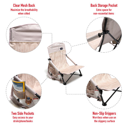 Compact Folding Beach Chair（buy one get one）