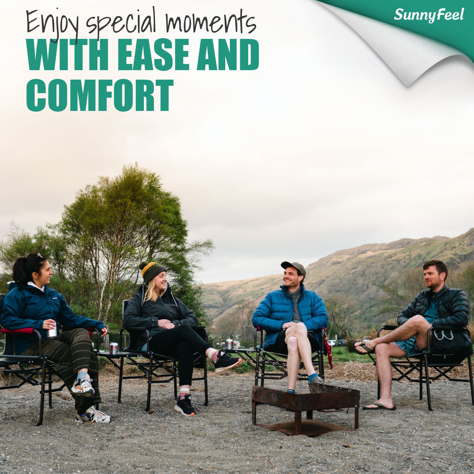 Camping Directors Chair - Sunnyfeel Camping