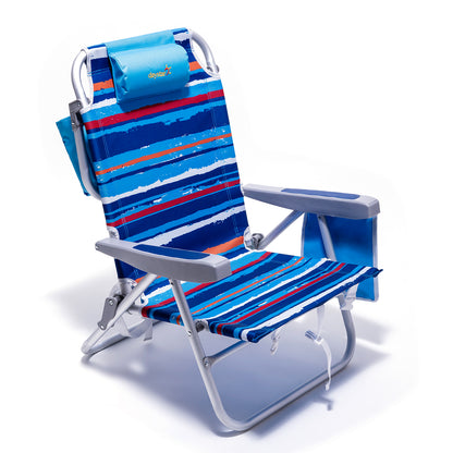 SunnyFeel AC1168R Folding Beach Chair with Cooler Bag