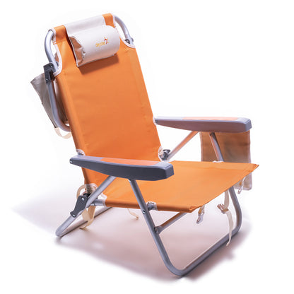 SunnyFeel AC1168R Folding Beach Chair with Cooler Bag